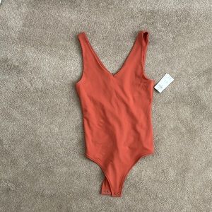 NWT Abercrombie Seamless Fabric V-Neck Tank Bodysuit